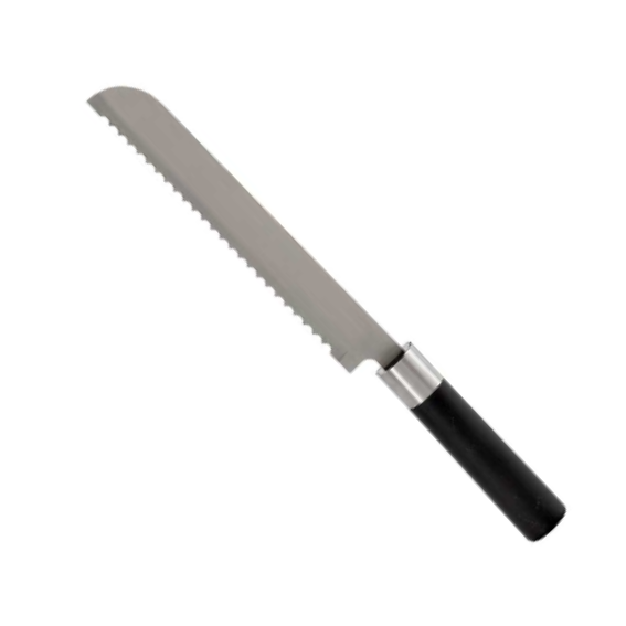 Steel Saw Knife with Black Handle