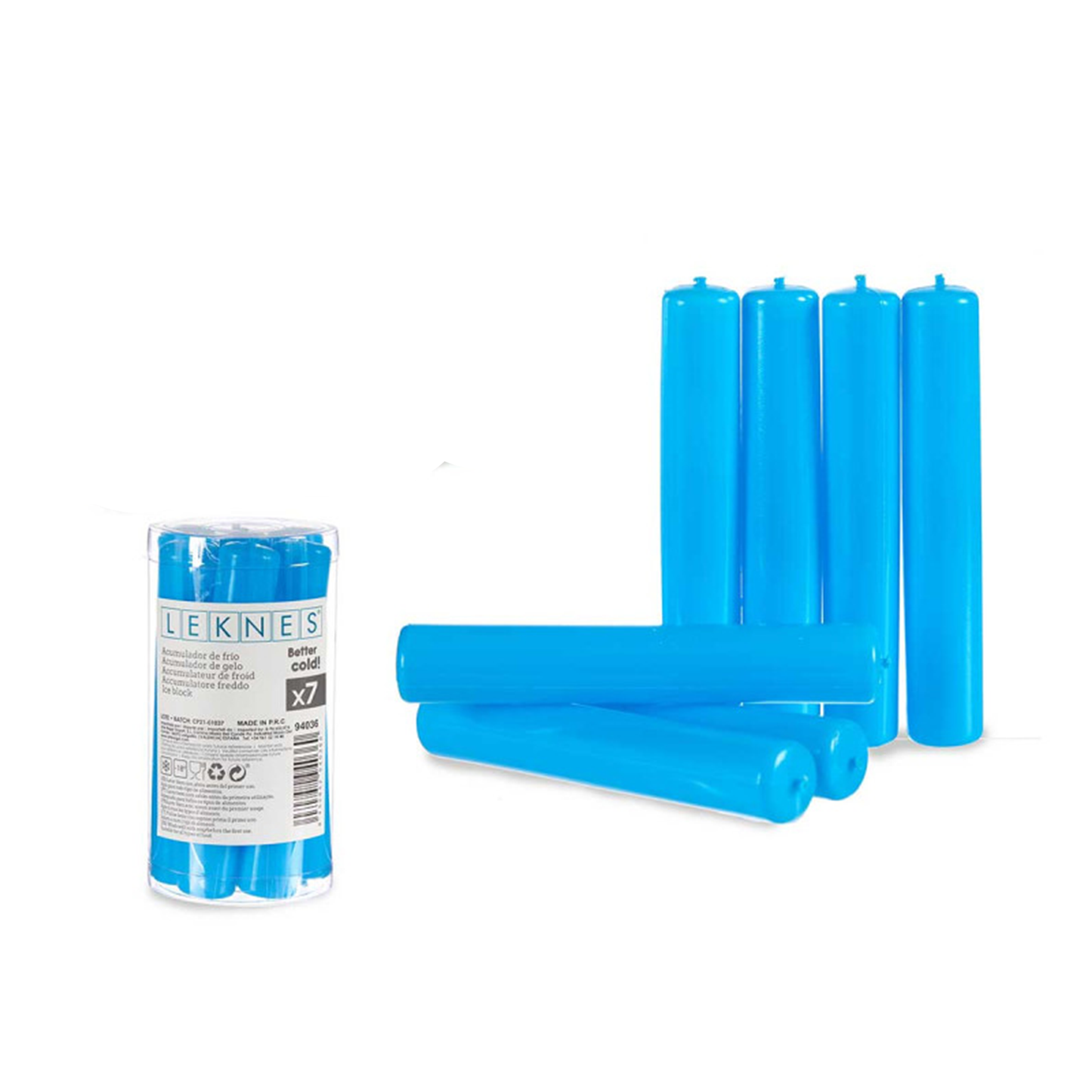 Ice Cold Block Set – 7 Blue Cylinders