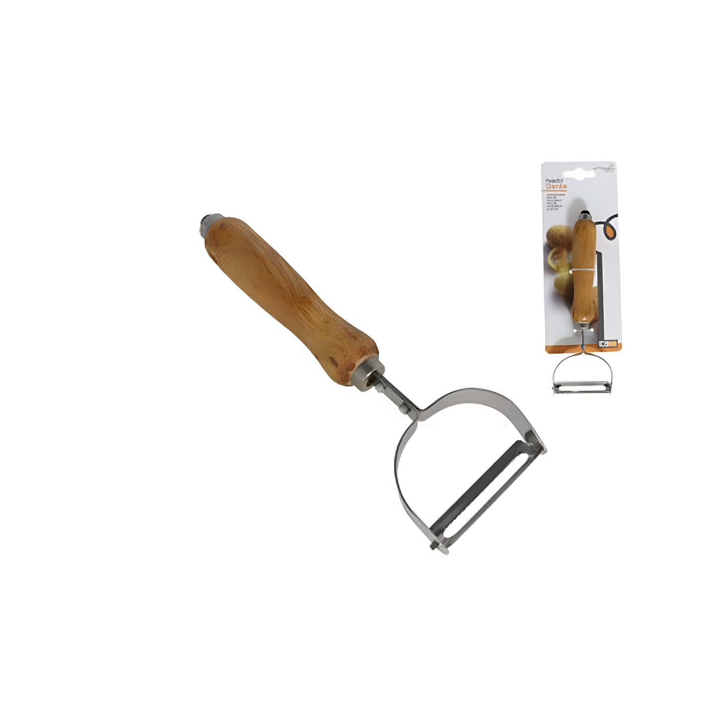 Peeler with Wooden Handle – 17.5 cm