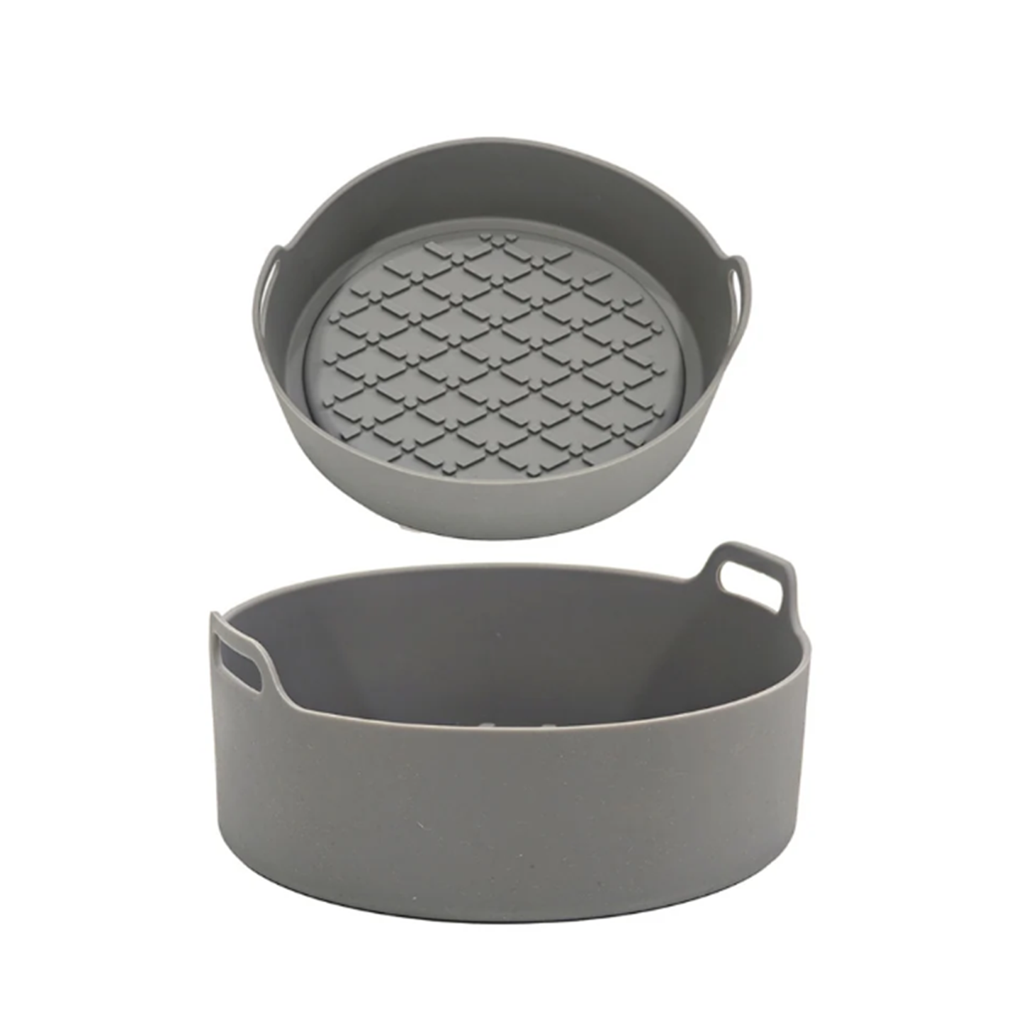 Round Air Fryer Basket with Silicone Handles