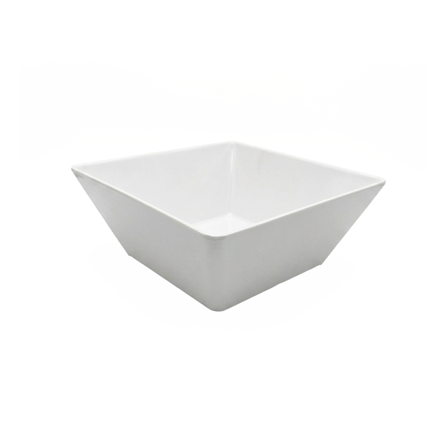 White Melamine Square Salad Bowl