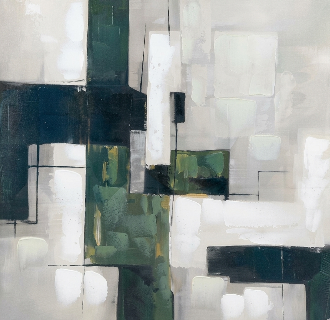 Evergreen Painting on Canvas – 90 × 90 cm