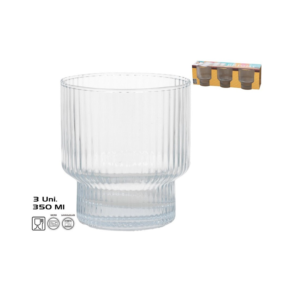 Bright Cups – Set of 3, 350 ml