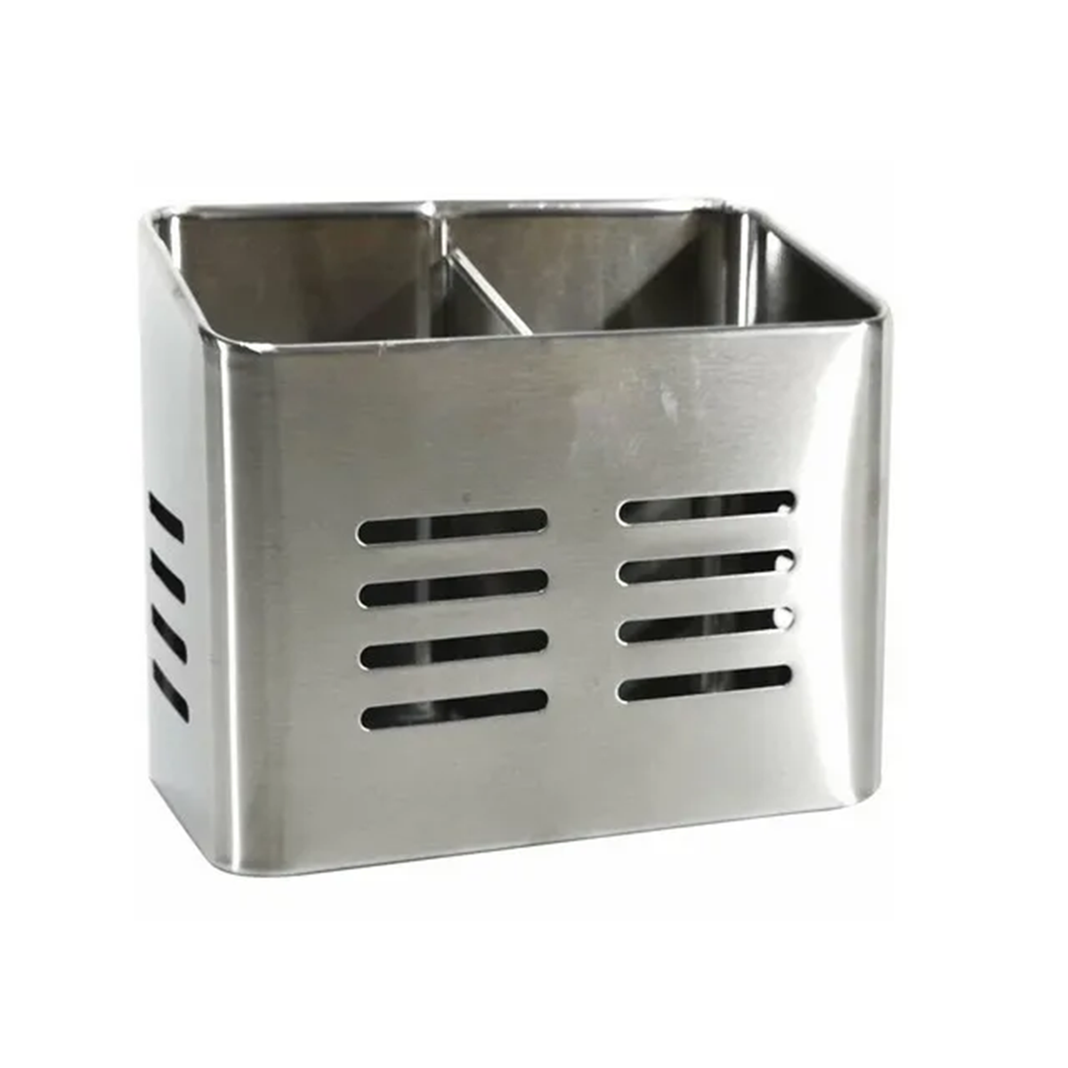 Steel Cutlery Holder – 2 Compartments