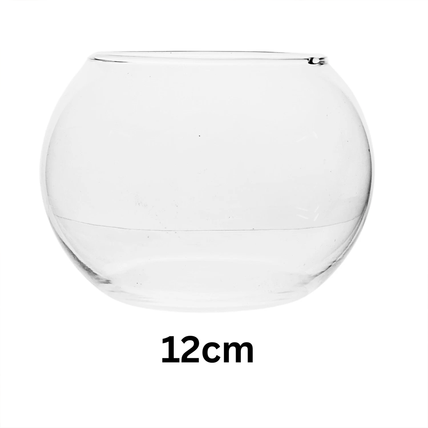 Clear Glass Bowl Vase – 12 cm