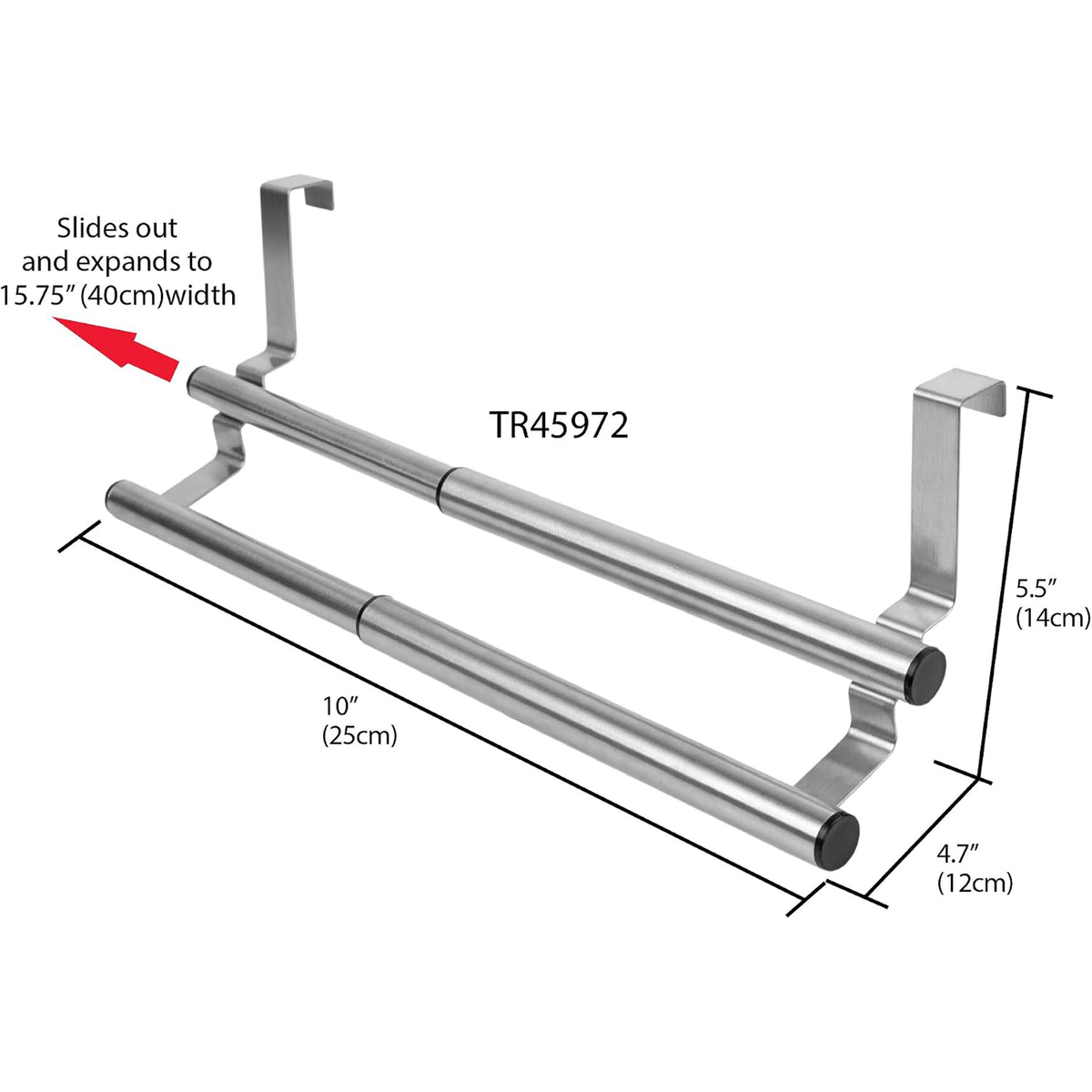 Home Basics Expandable 2-Tier Storage Rack