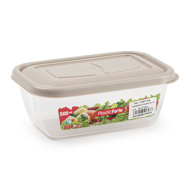 Hermetic rectangular lunch box