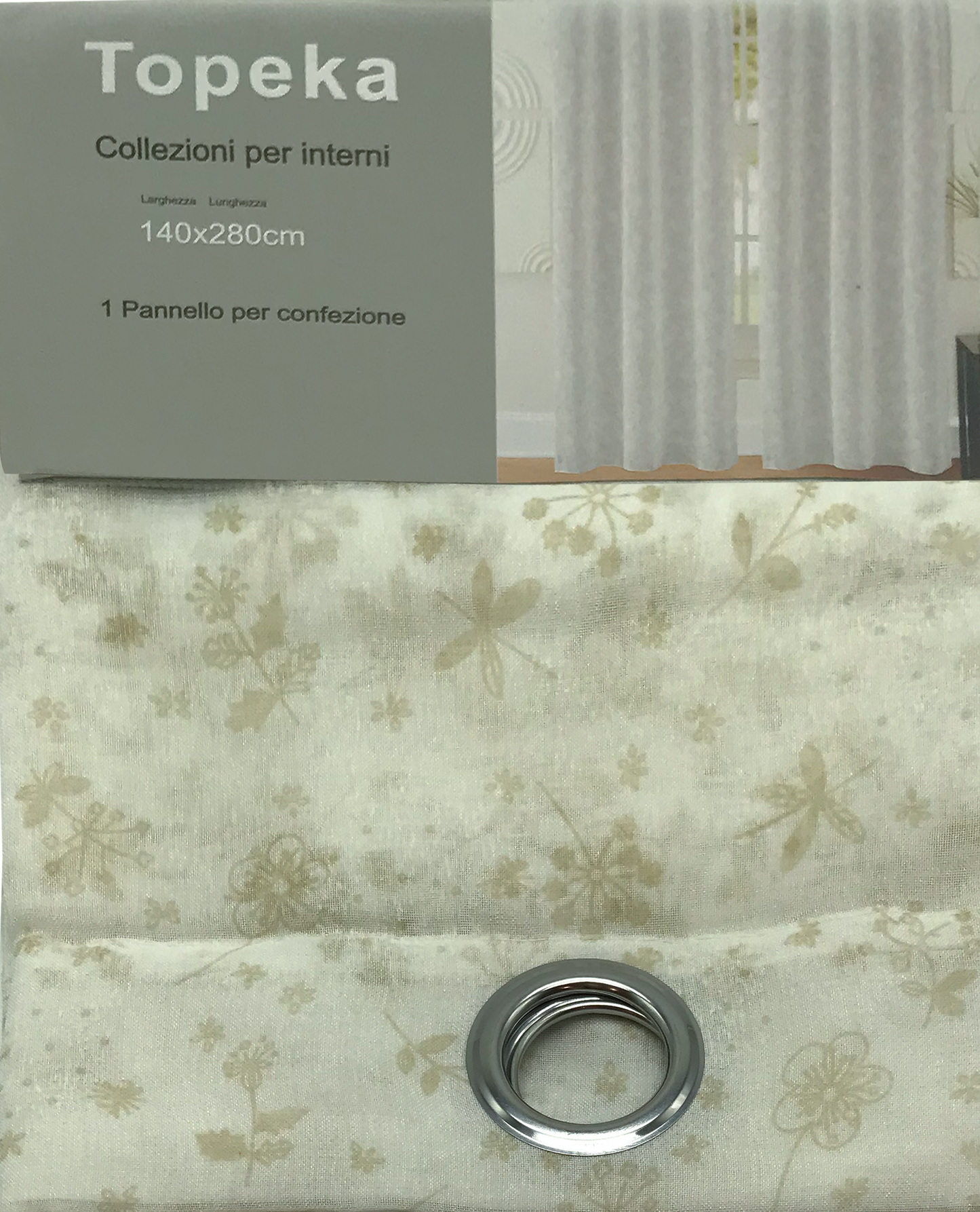 Sheer Curtain Panel - 140x280cm