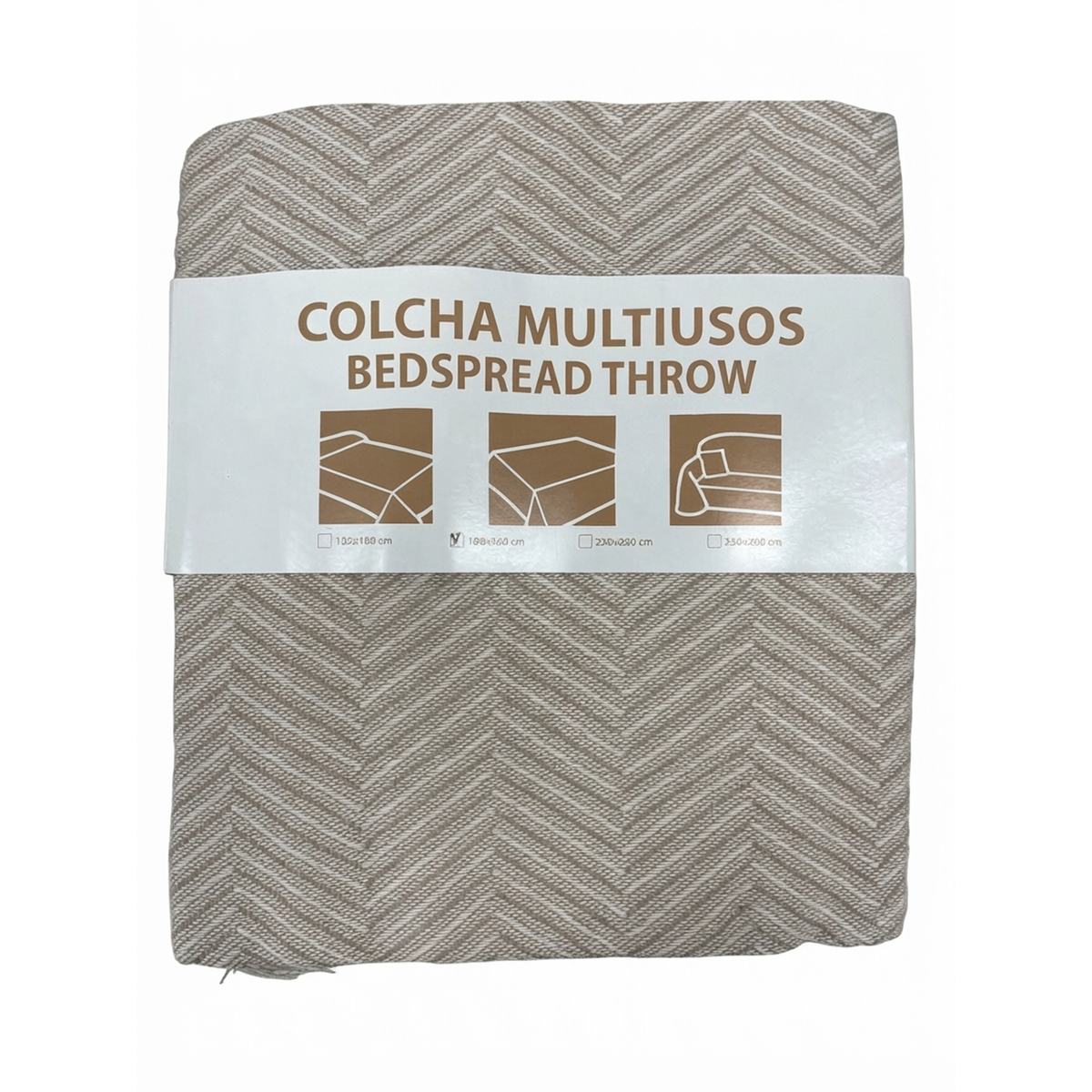 Throw/Over Bed Spread 180 × 260 cm
