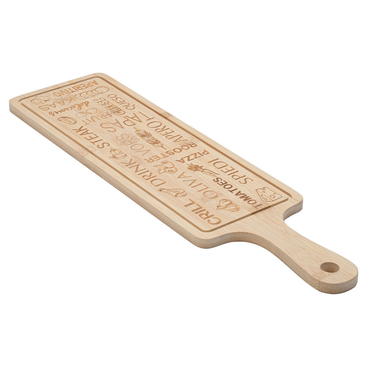 Bamboo Serving Plate – 44 × 12 cm