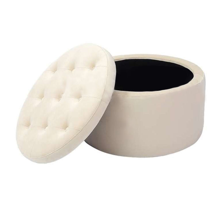 Haneke Velvet Pouf w/ container