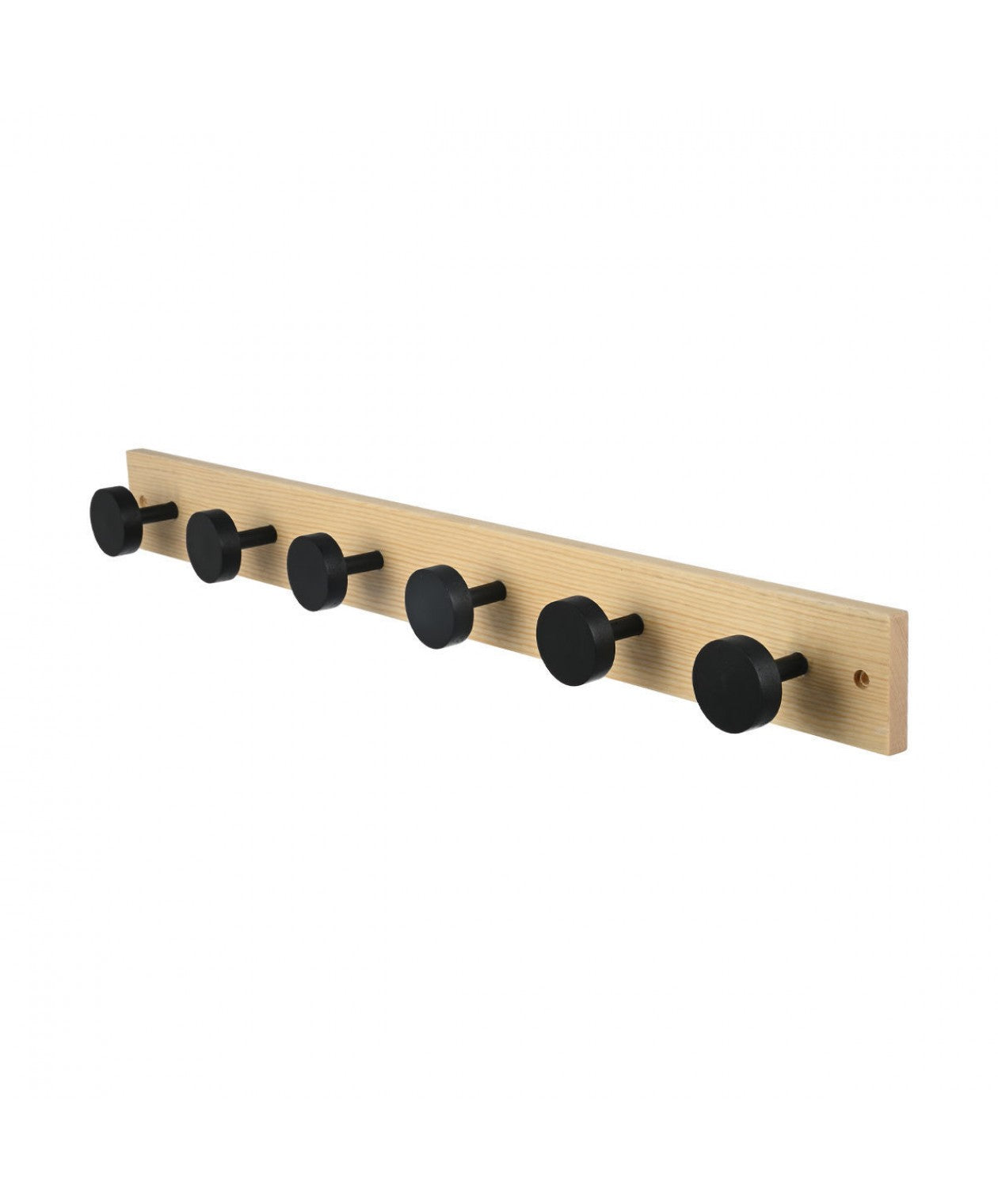 Wooden Wall Hanger 6 Hooks