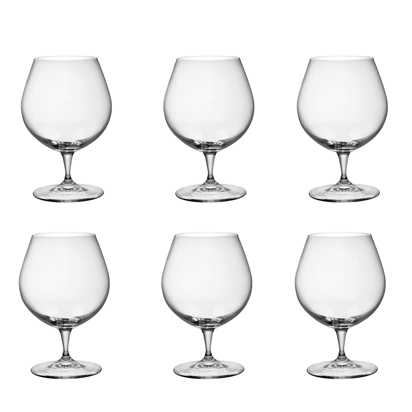 6 Cognac Glasses