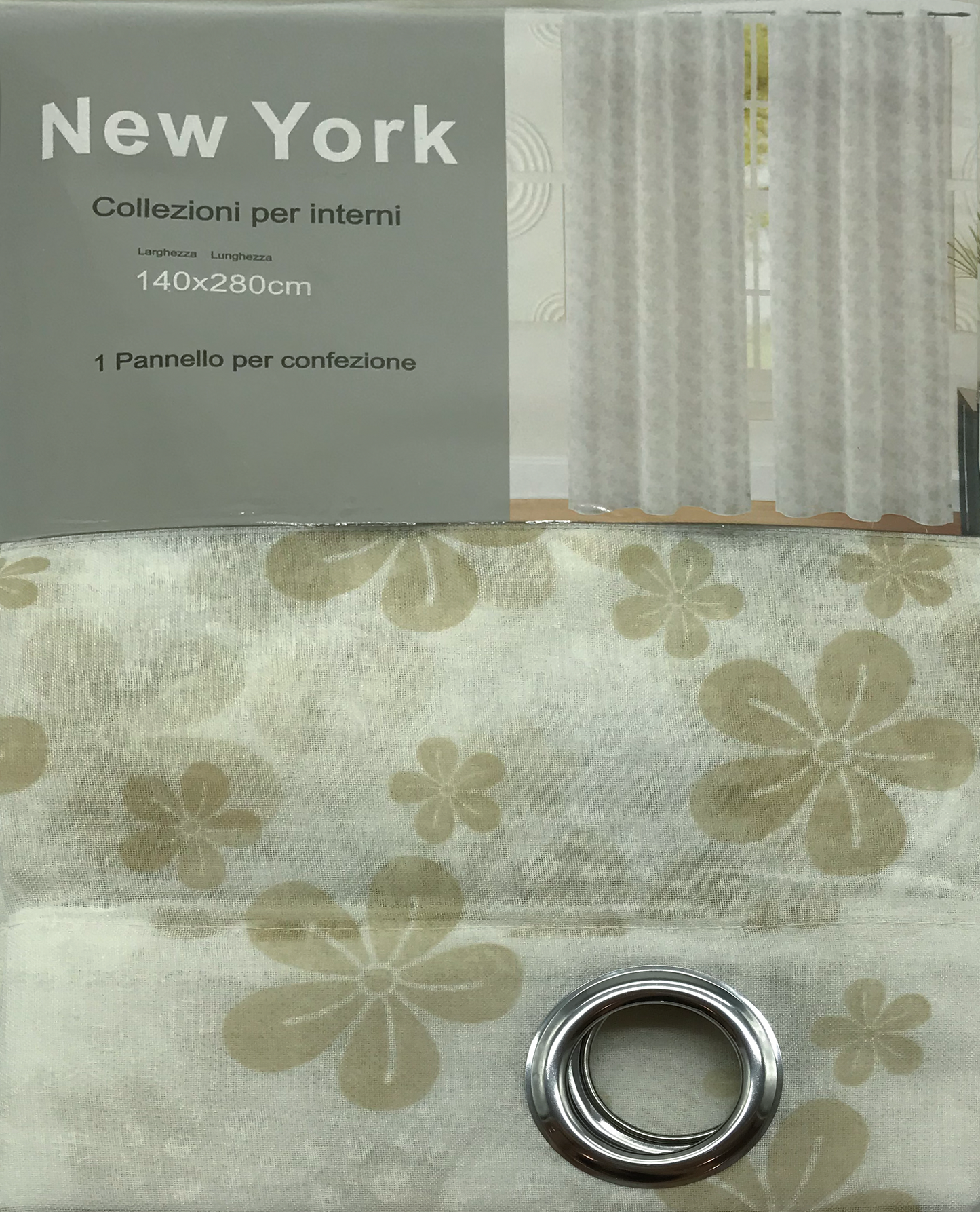 Sheer Curtain Panel - 140x280cm