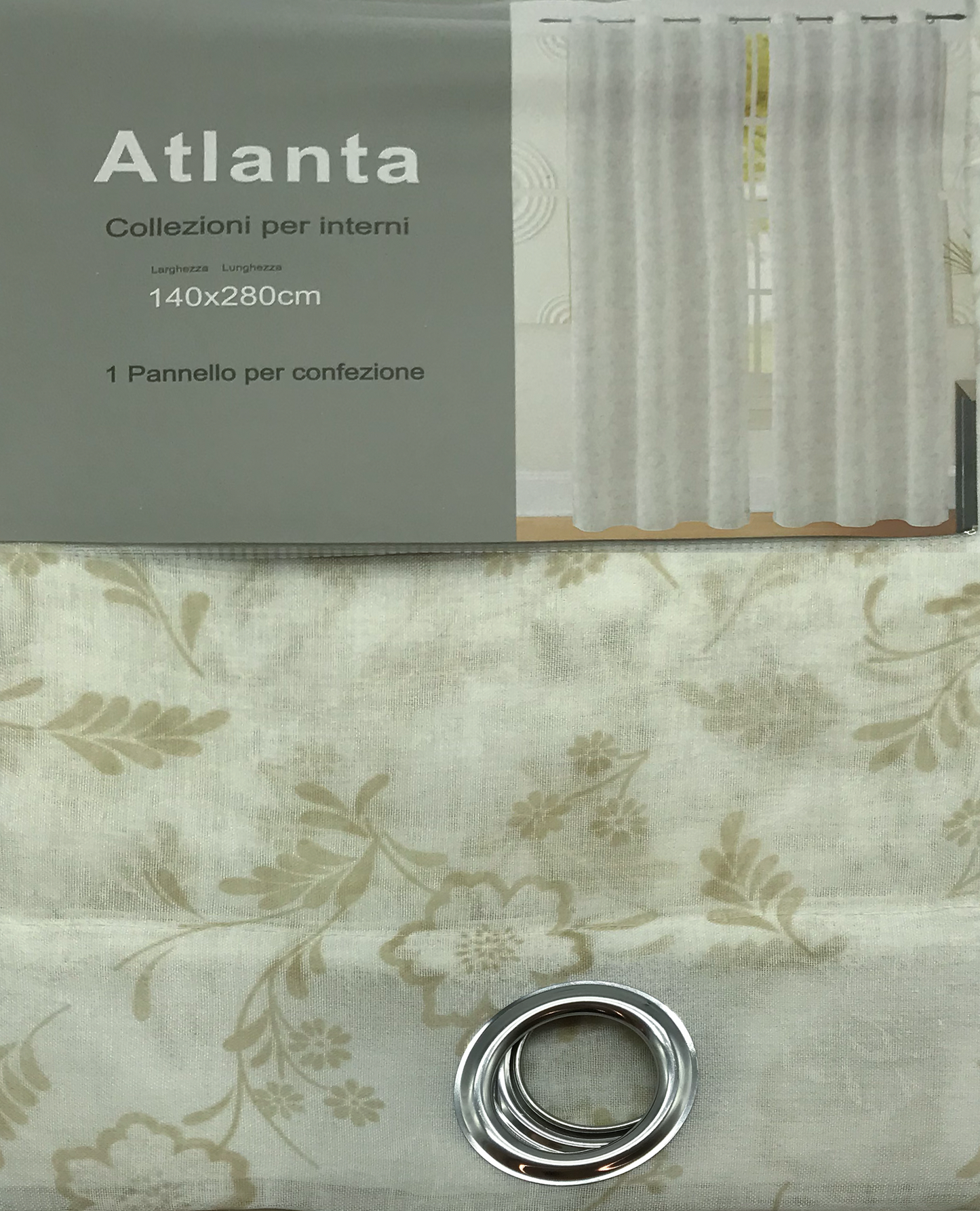 Sheer Curtain Panel - 140x280cm