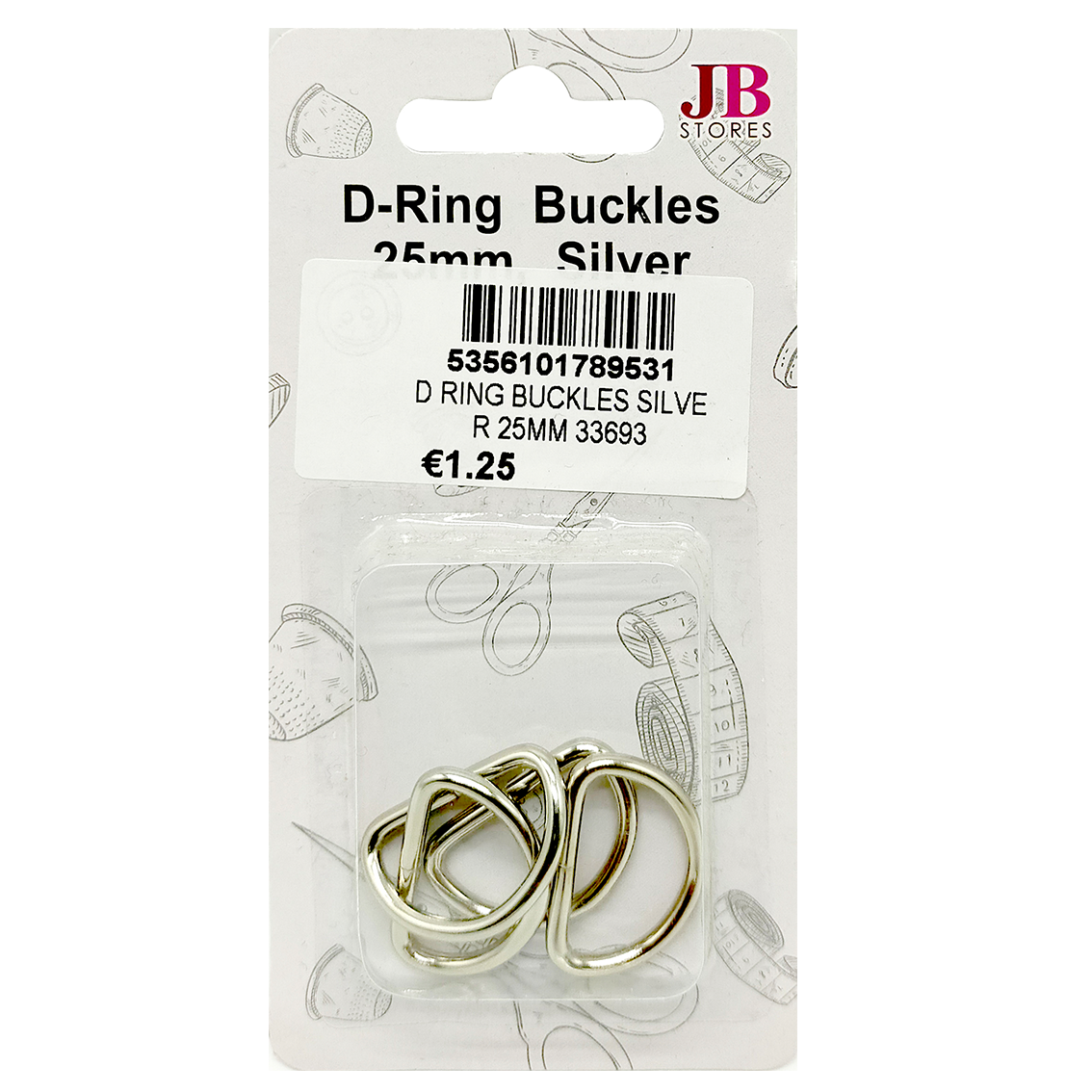 D Ring Buckles 25mm