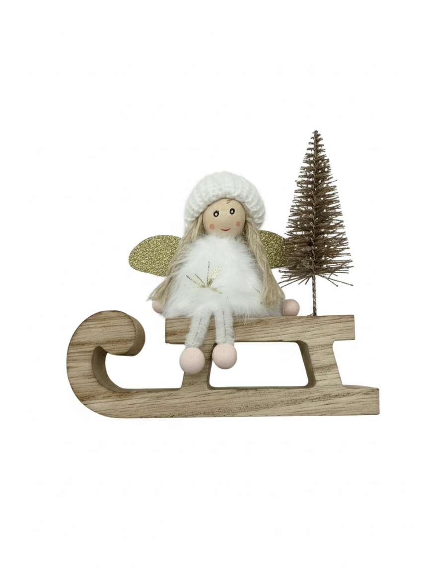 Fig Angel Sitting 12x12cm