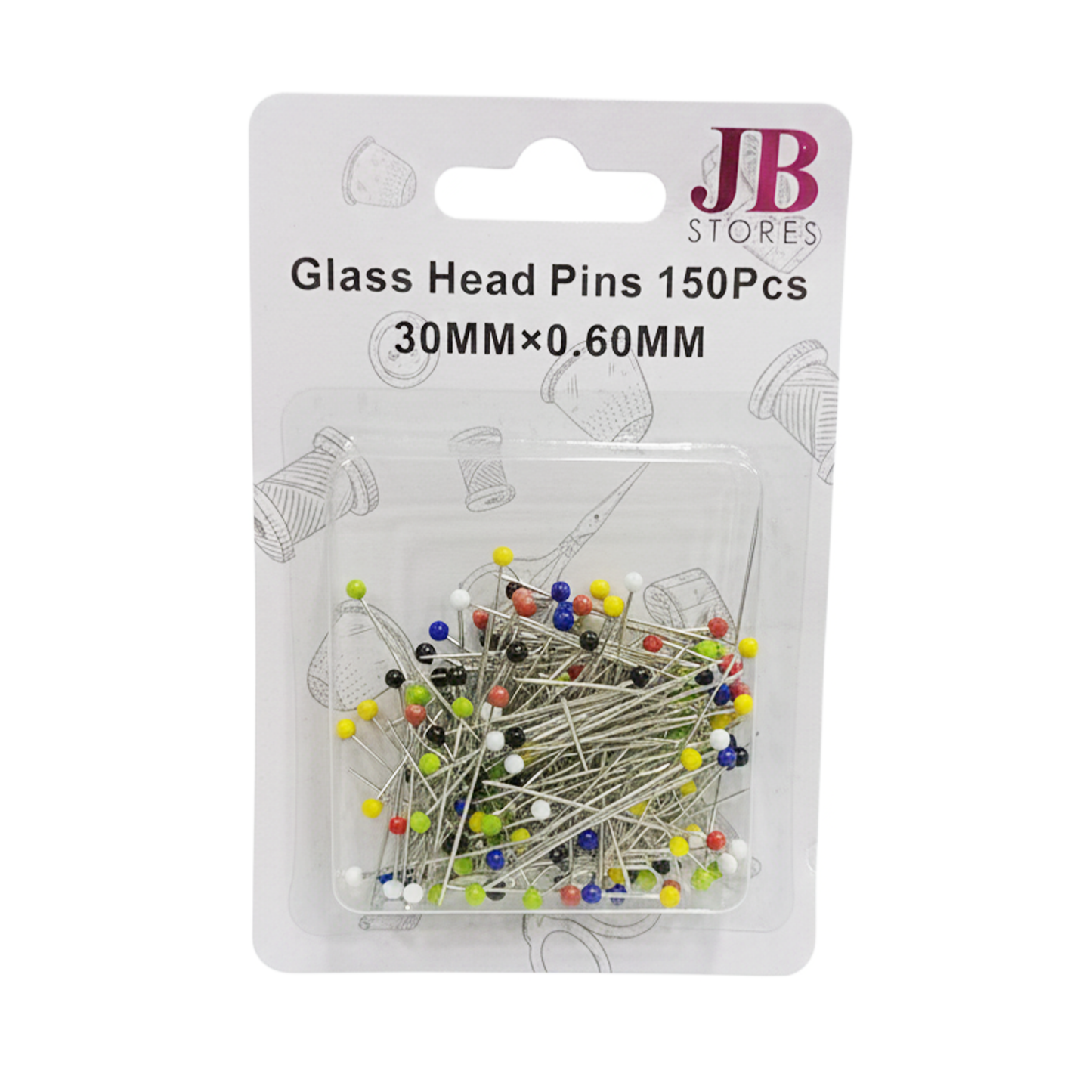Glass Head Pins