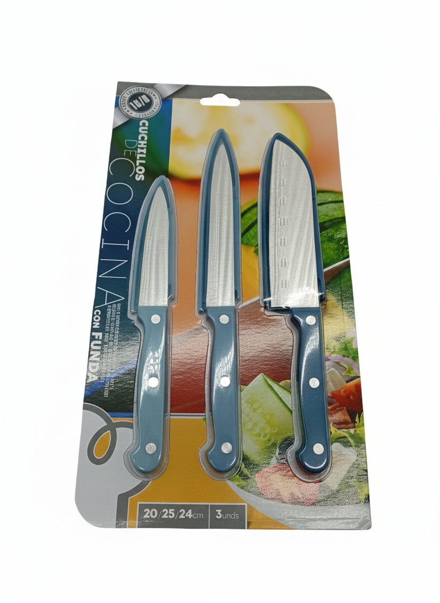 3 set of kitchen knifes