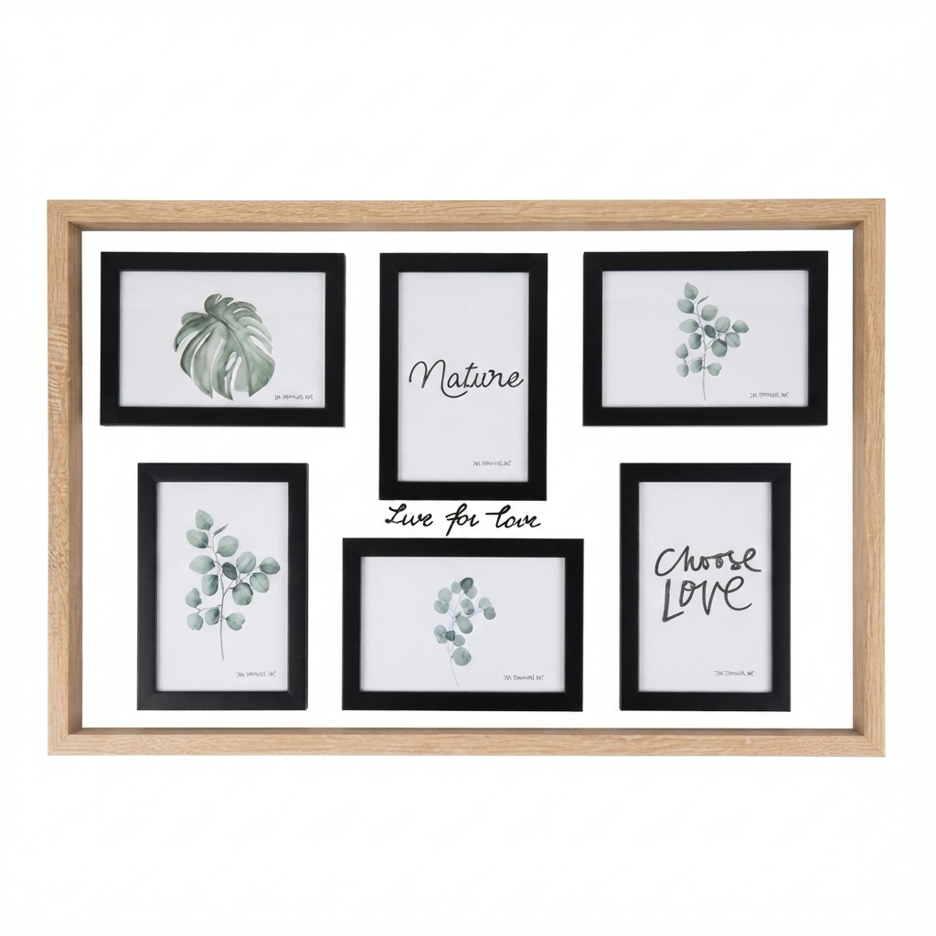 Photo Frame Holder – 6 Places -Assorted colors