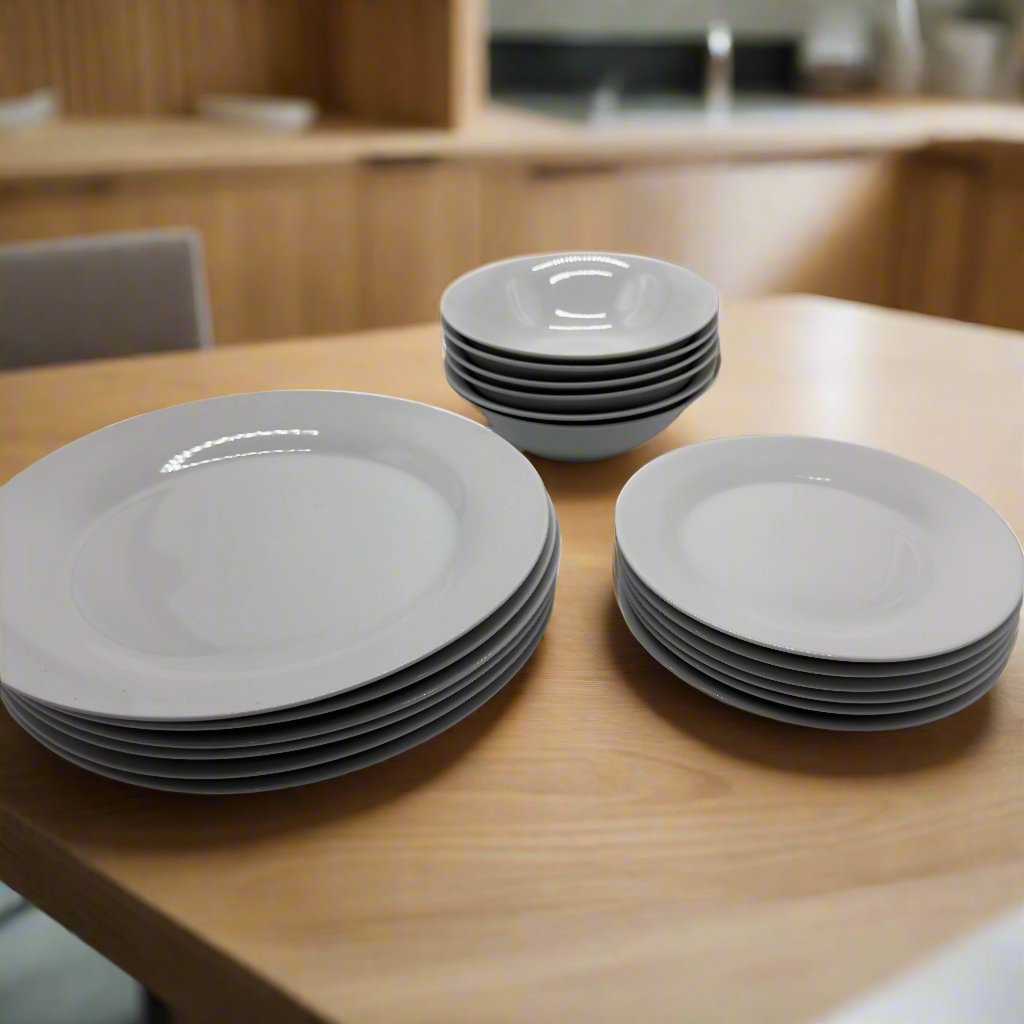 JB Dinner Set Simply White 18pcs