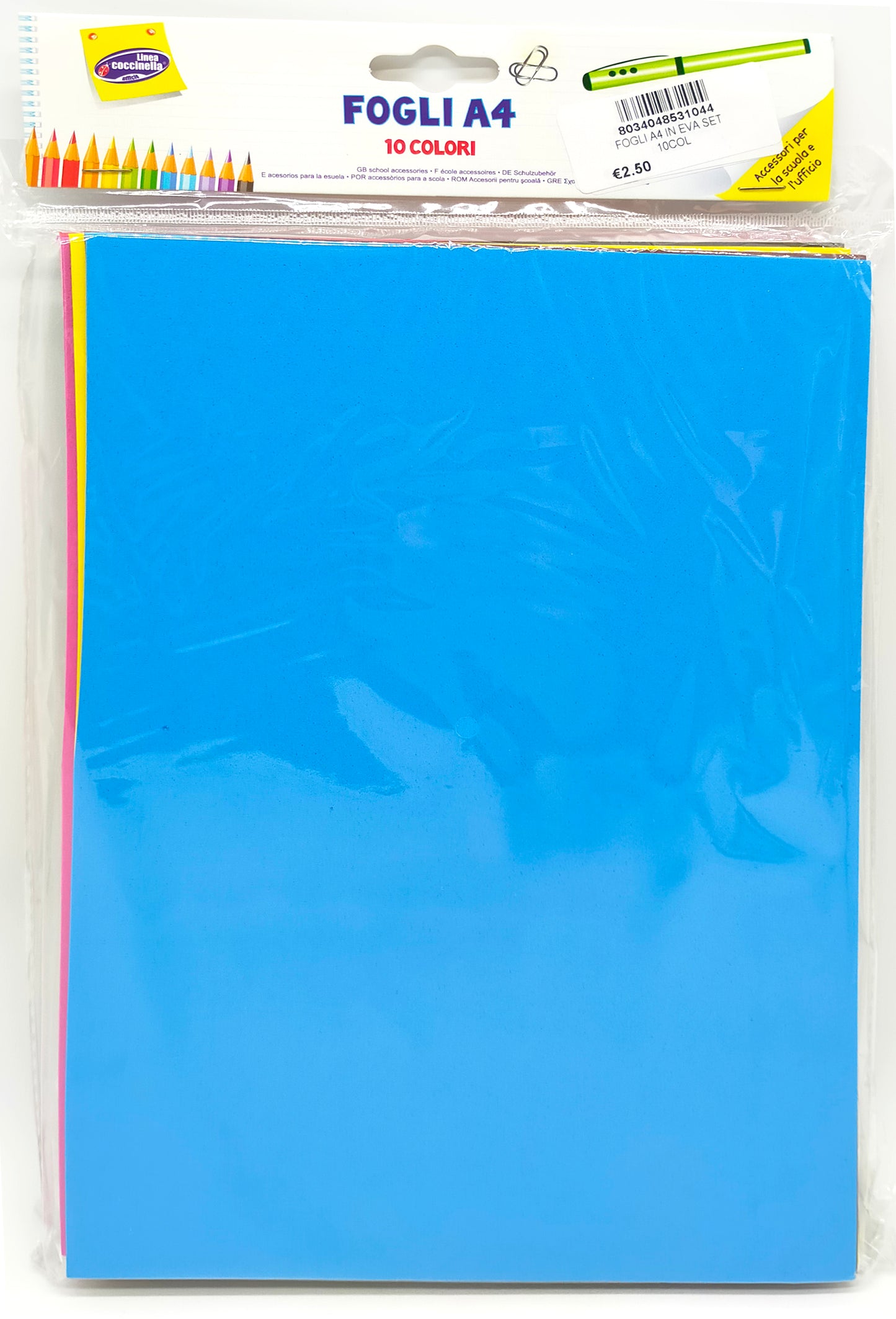 A4 EVA Foam felt Sheets 10 Colours
