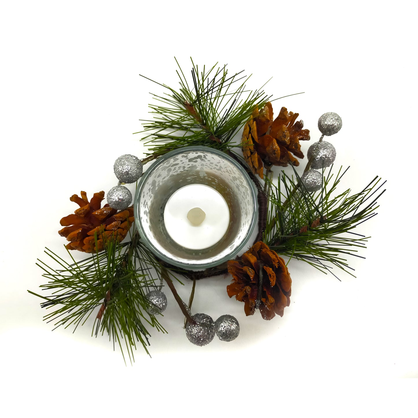 Set 2 Candle Holders with LED Lights