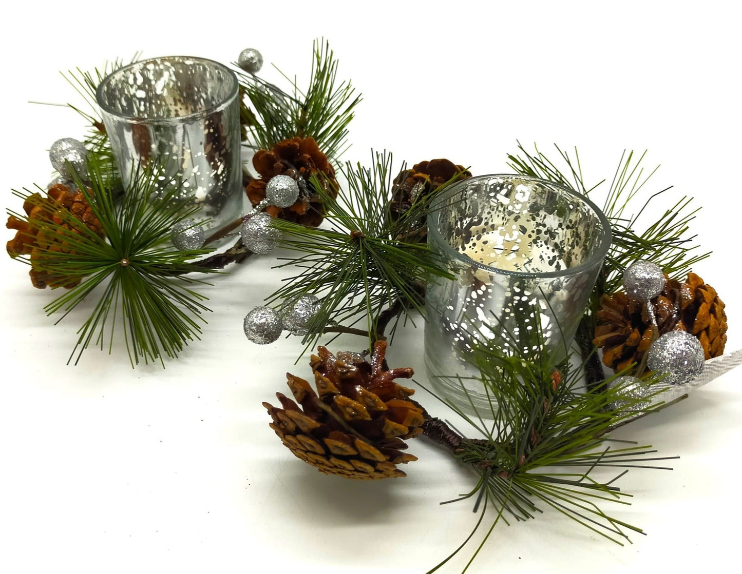 Set 2 Candle Holders with LED Lights