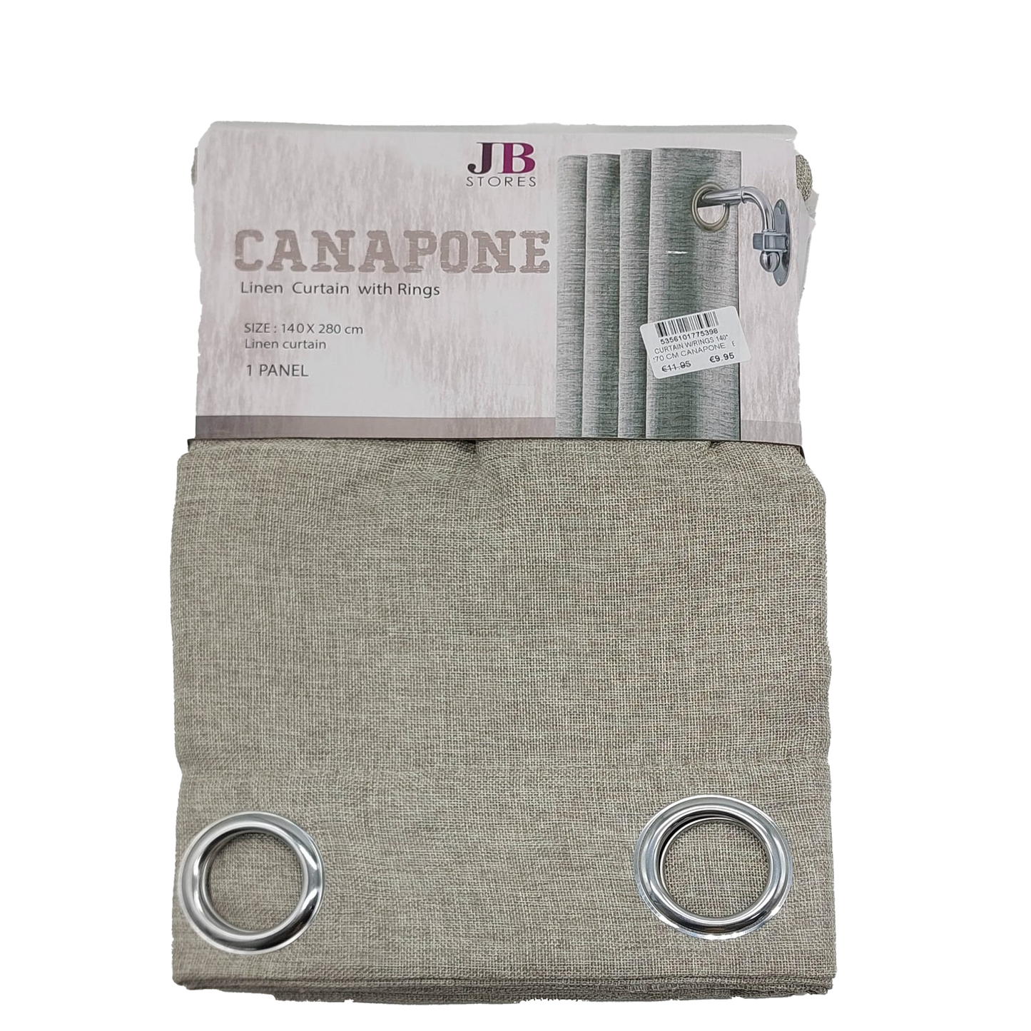 Canapone Linen Curtain*1pc 140x280cm
