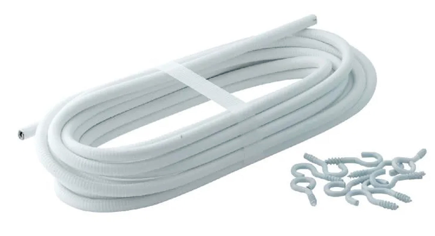 White Curtain Wire Hanging Cord