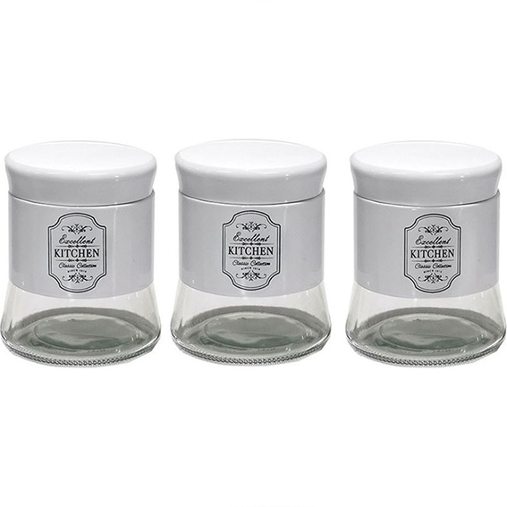 White Jars 70 cl - Set of 3