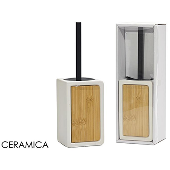 White Ceramic Toilet Brush Holder