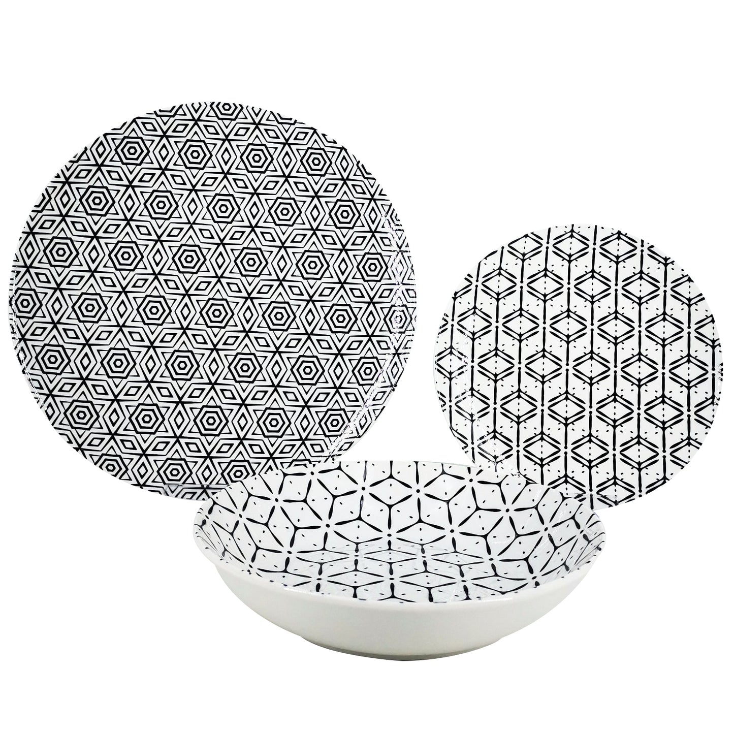 12 Piece porcelain dinner set