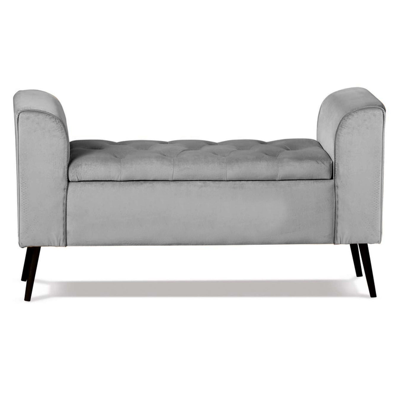 Zaya Velvet Storage Bench w/ iron legs