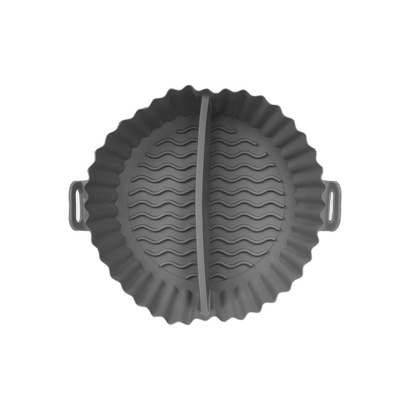 Double-Compartment Air Fryer Mold – Gray
