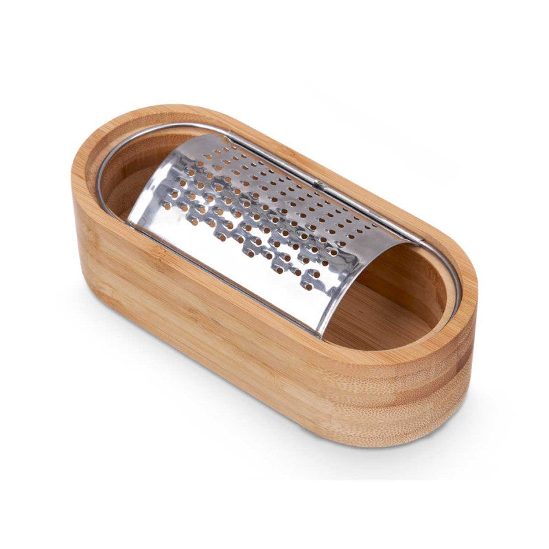 Bamboo Grater with Container