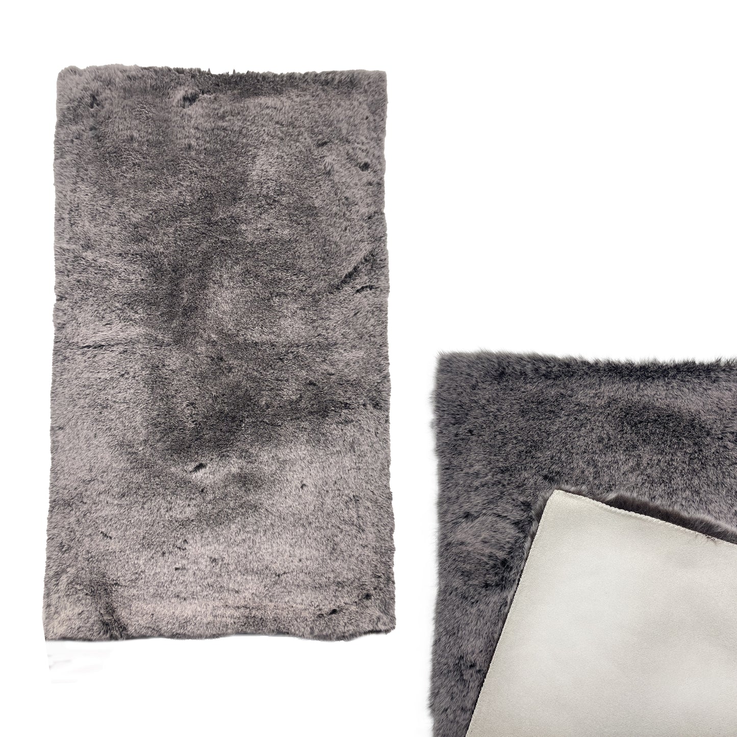 JB Home Matching Cushion & Rug Fur