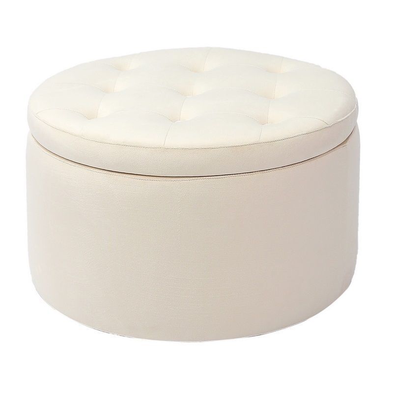Haneke Velvet Pouf w/ container