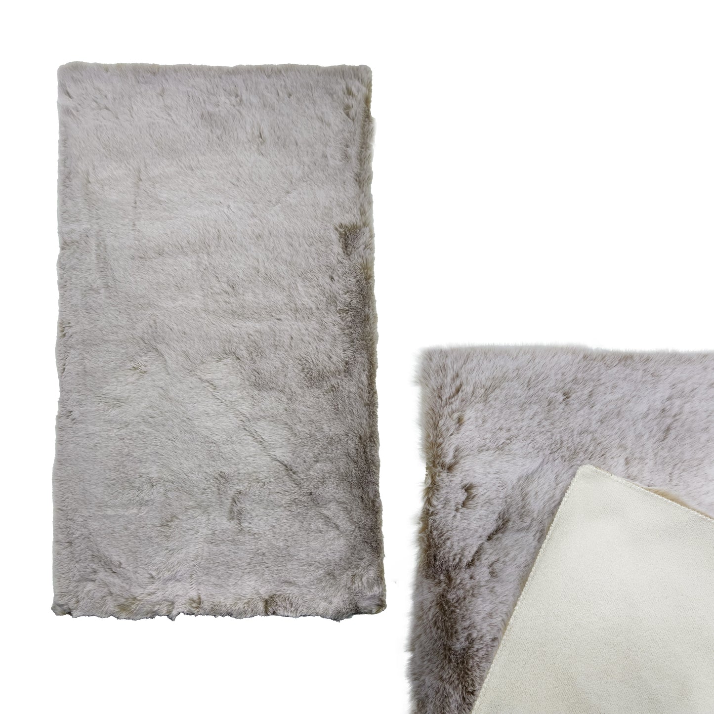 JB Home Matching Cushion & Rug Fur