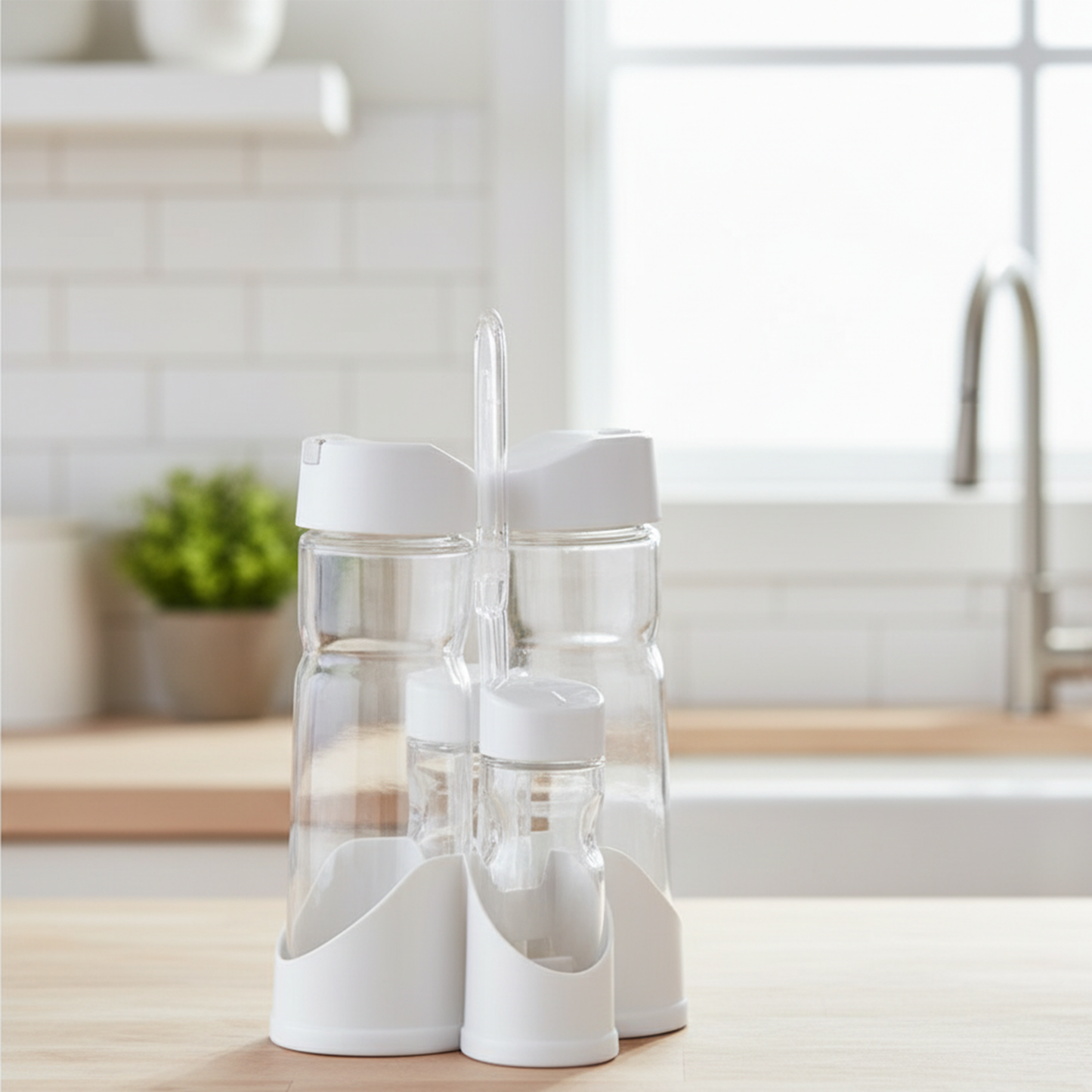 Cruet Set With Stand