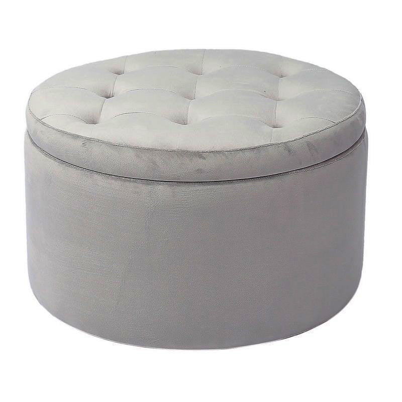 Haneke Velvet Pouf w/ container