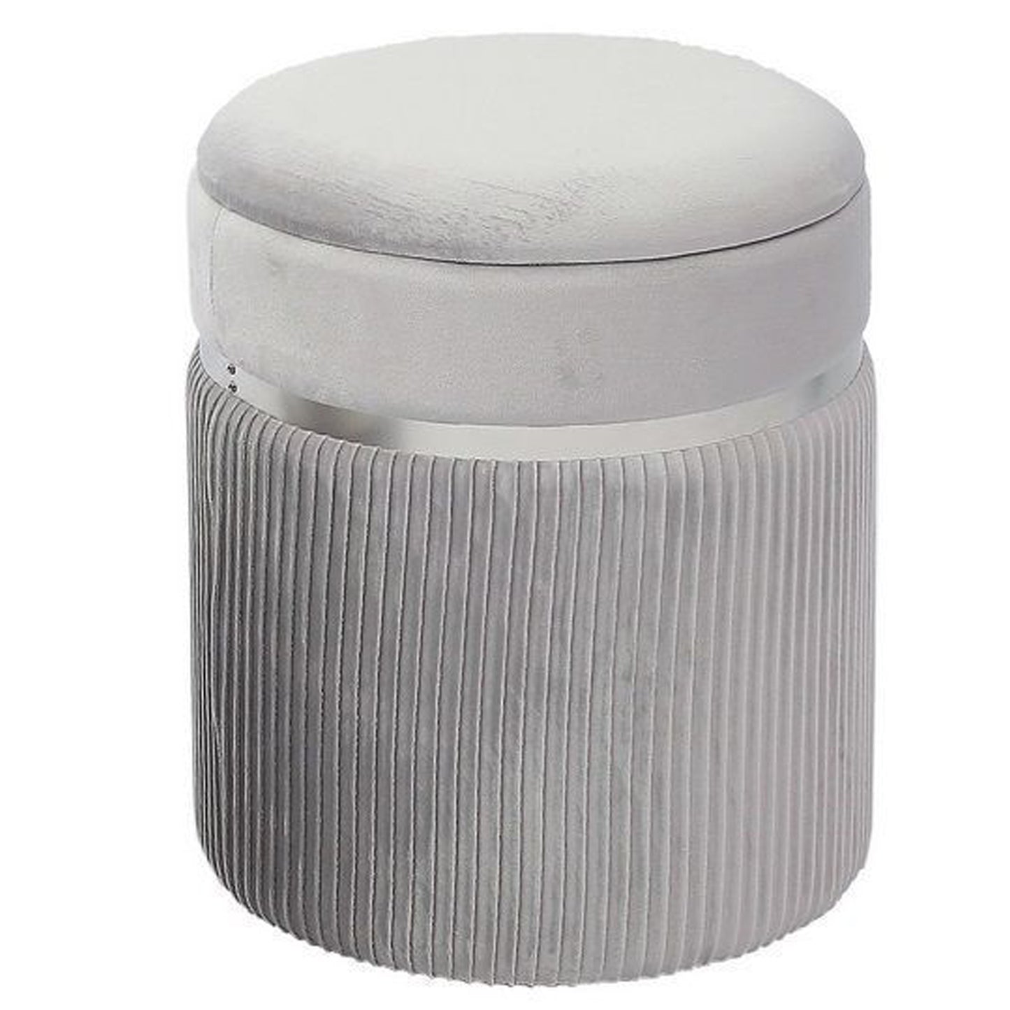 Sion Velvet Pouf with container