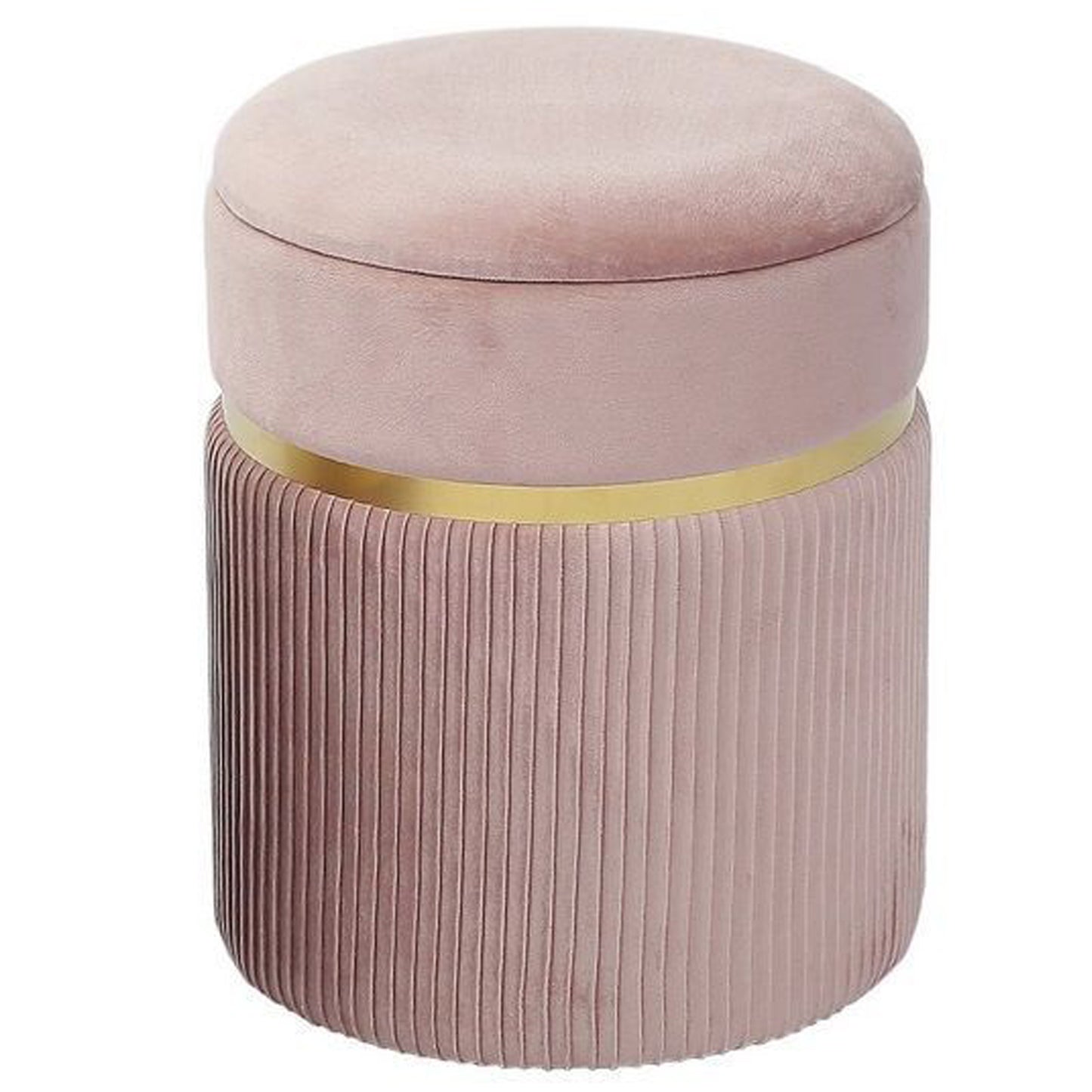 Sion Velvet Pouf with container