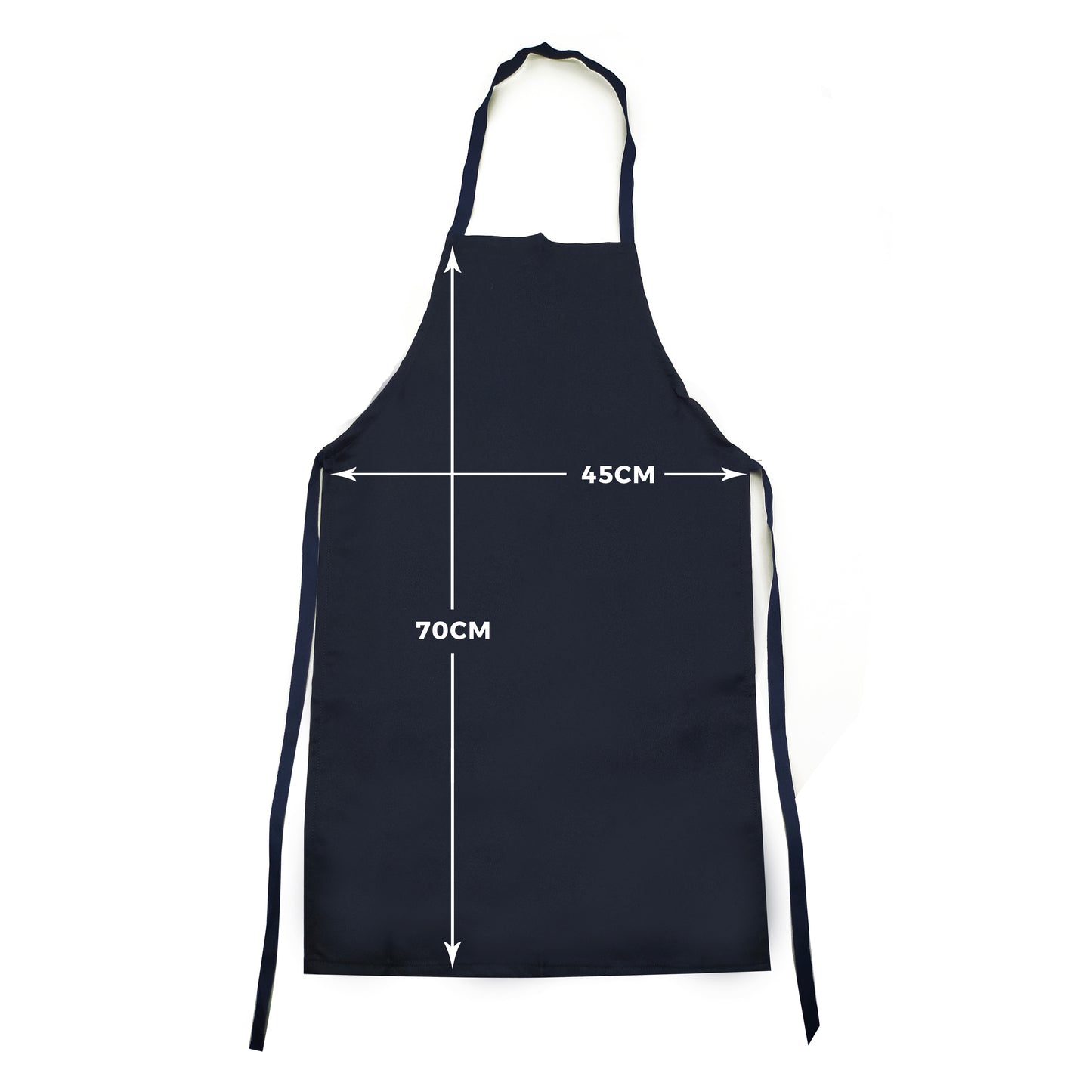 Medium Cotton Apron Navy Blue