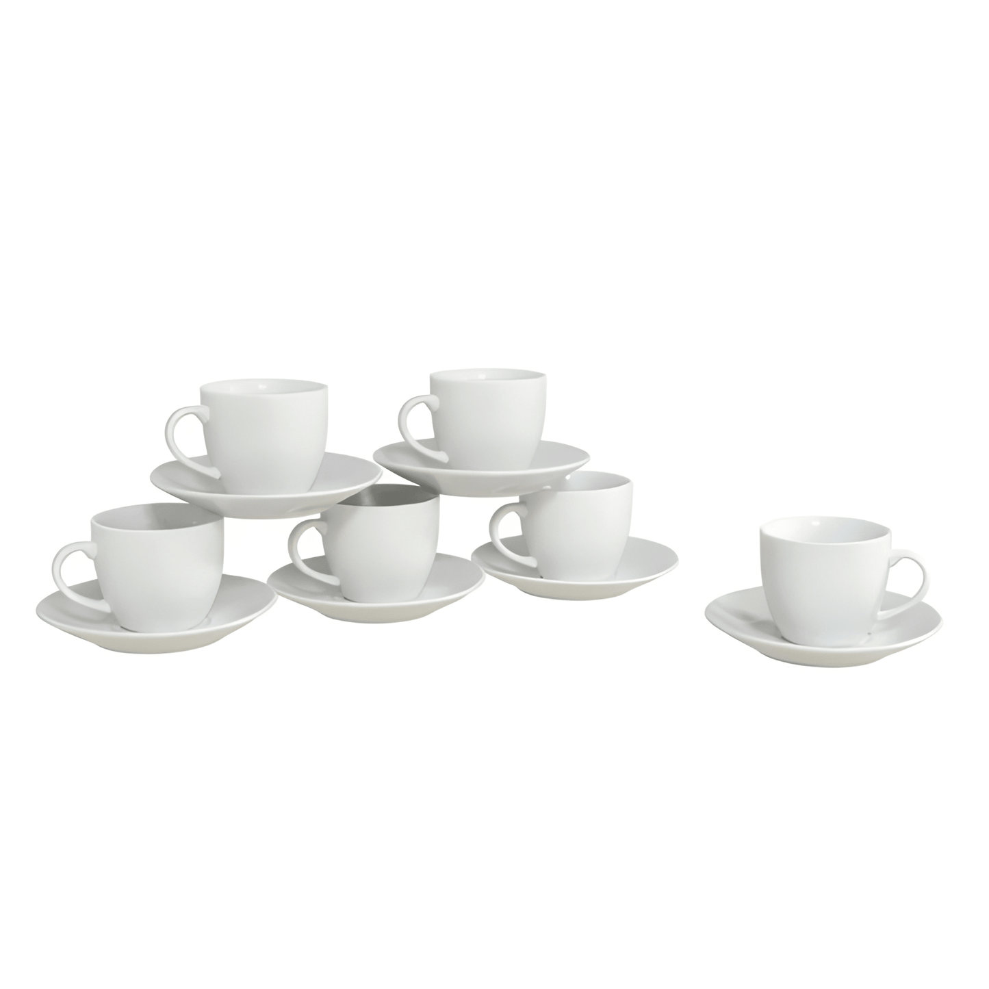 6 Espresso Cups and Saucer