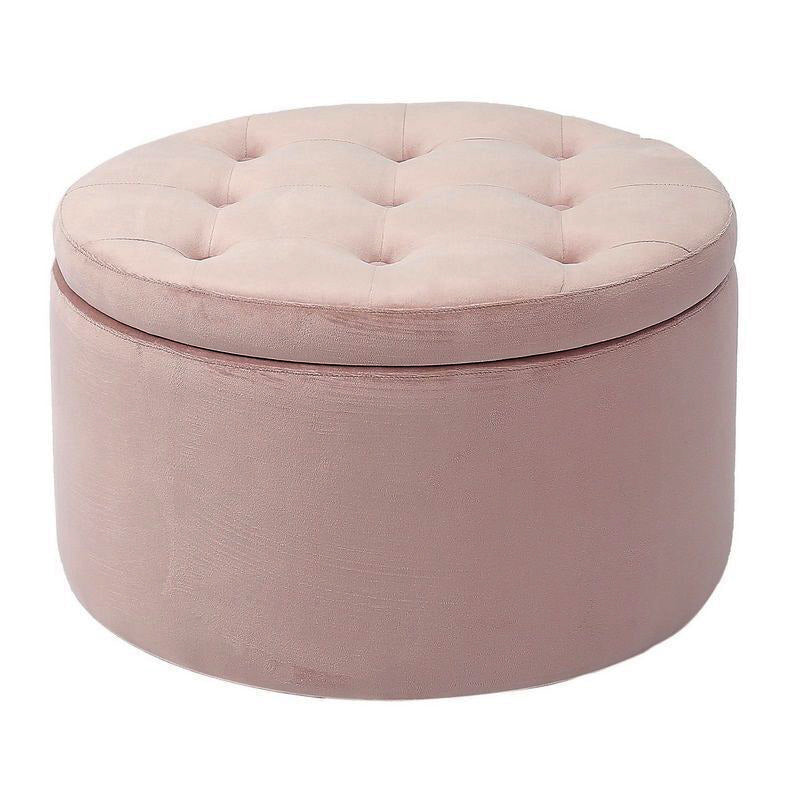 Haneke Velvet Pouf w/ container