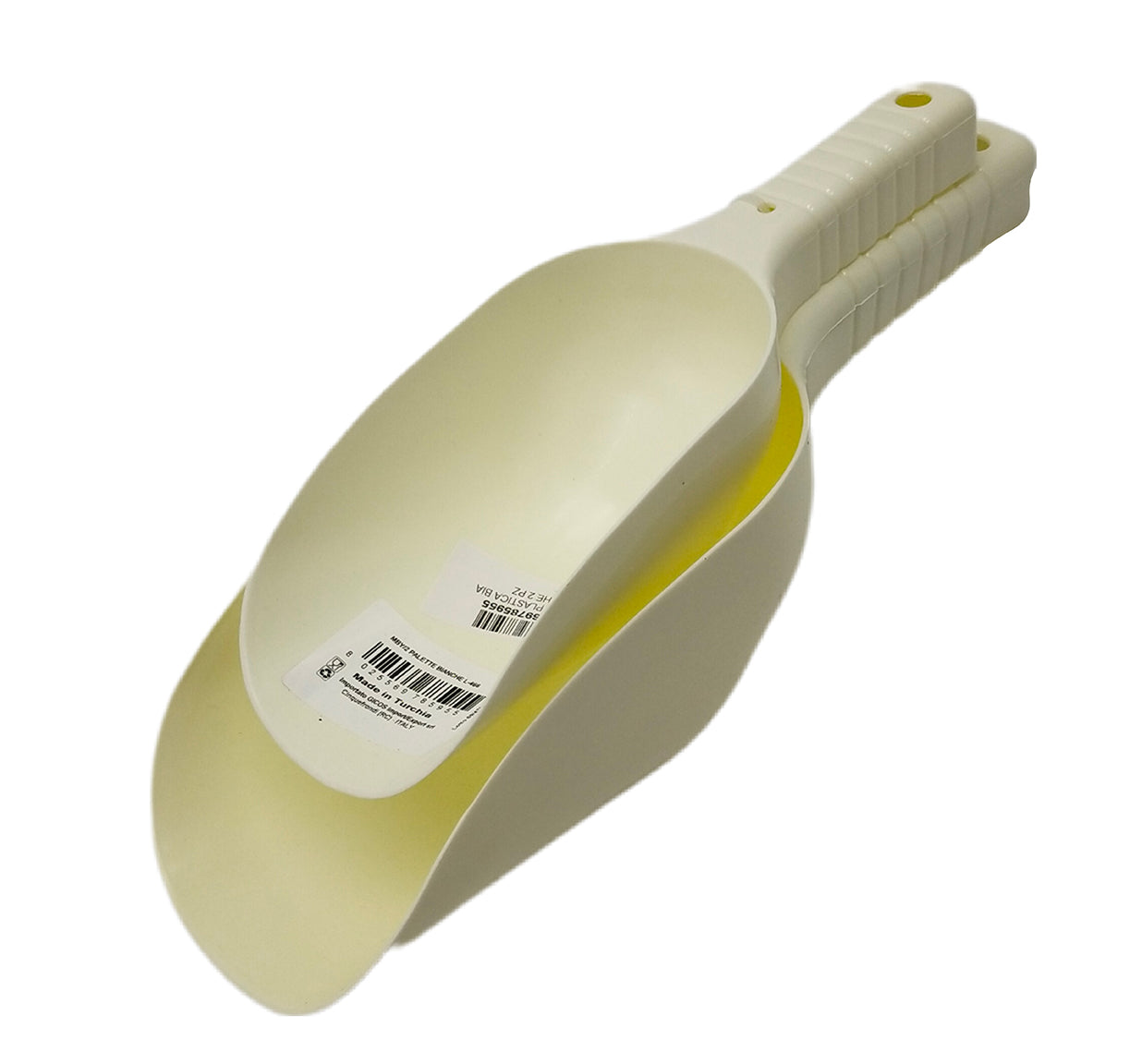 White Plastic Scoop 2 pcs