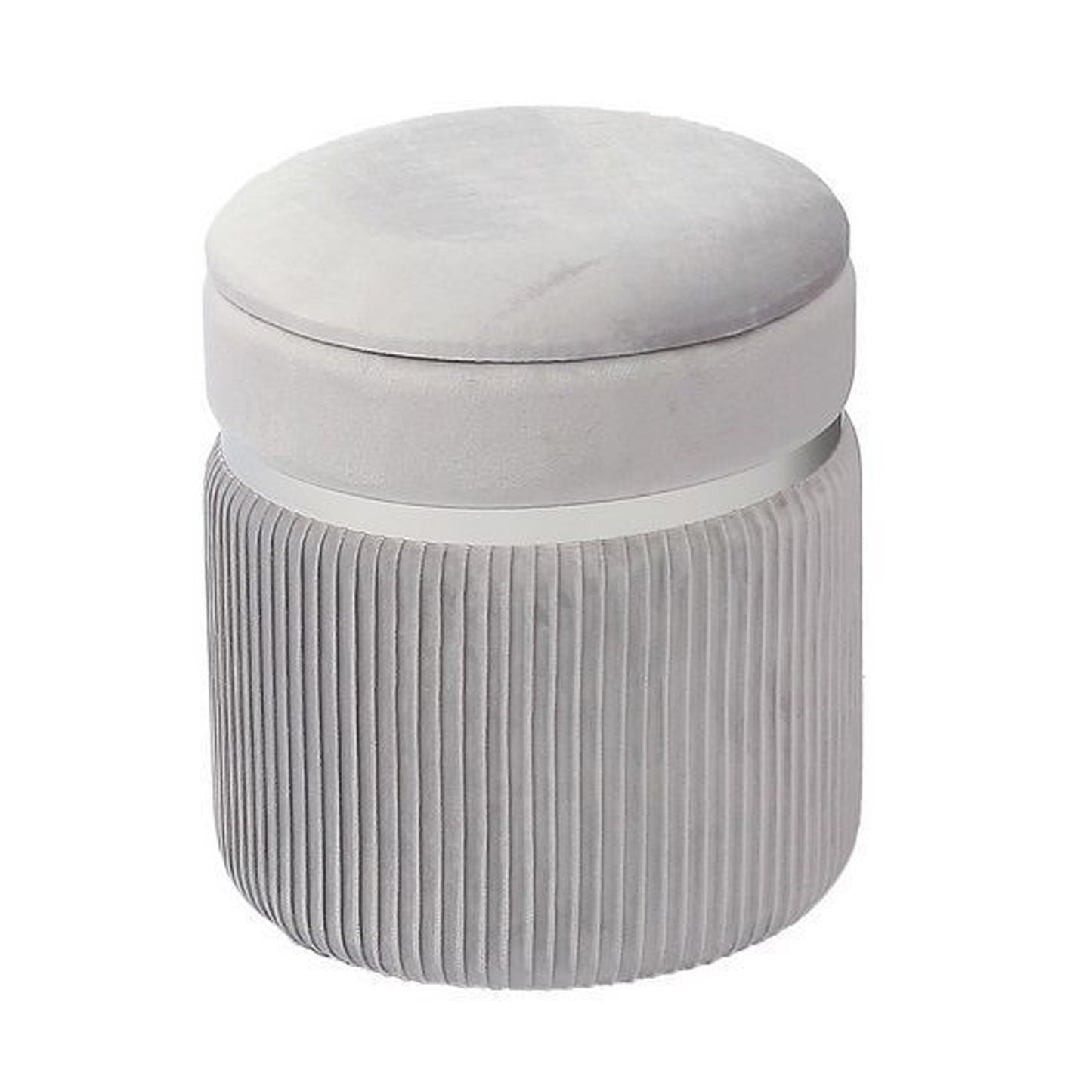 Sion Velvet Pouf with container