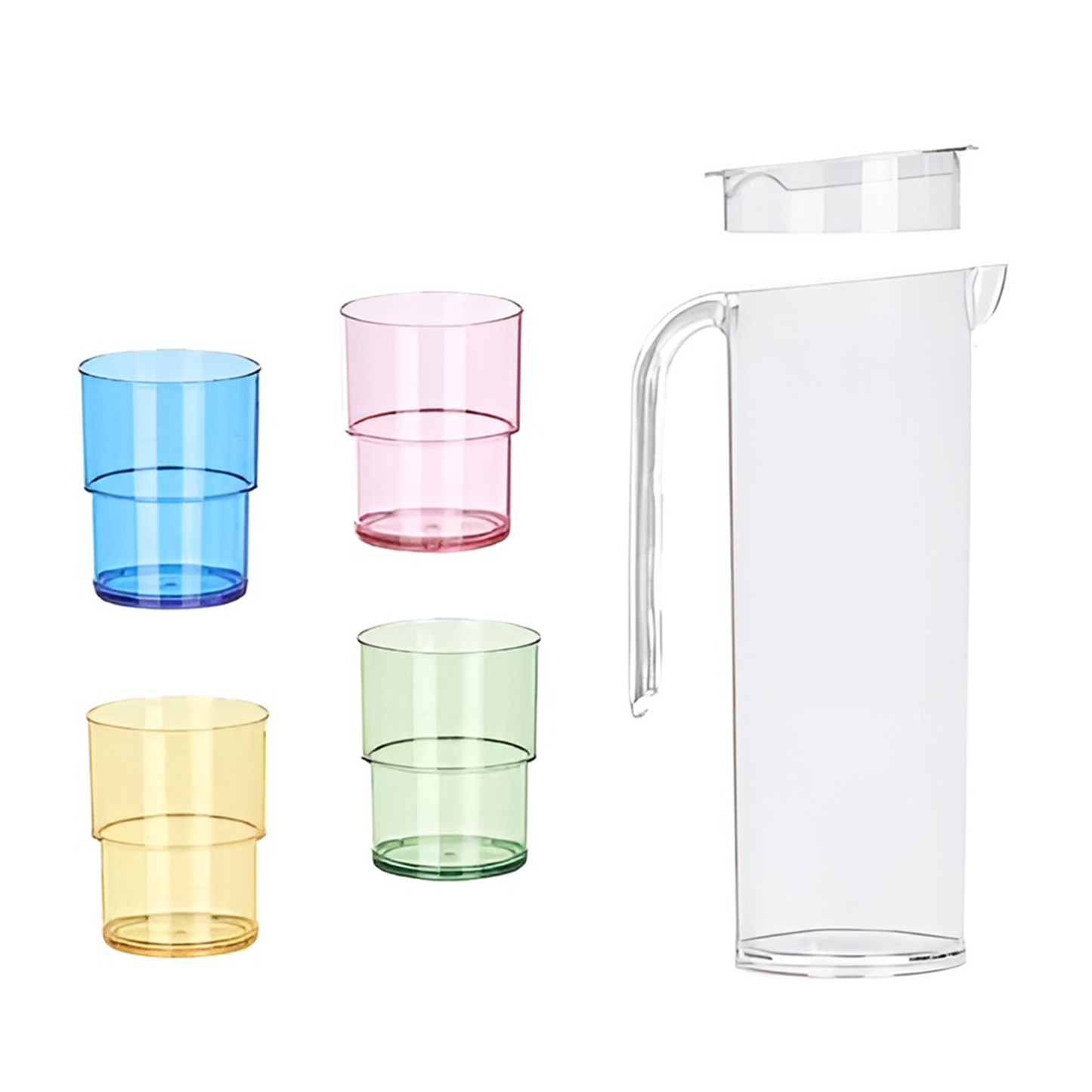 Set 1.6L pitcher W/4 glasses