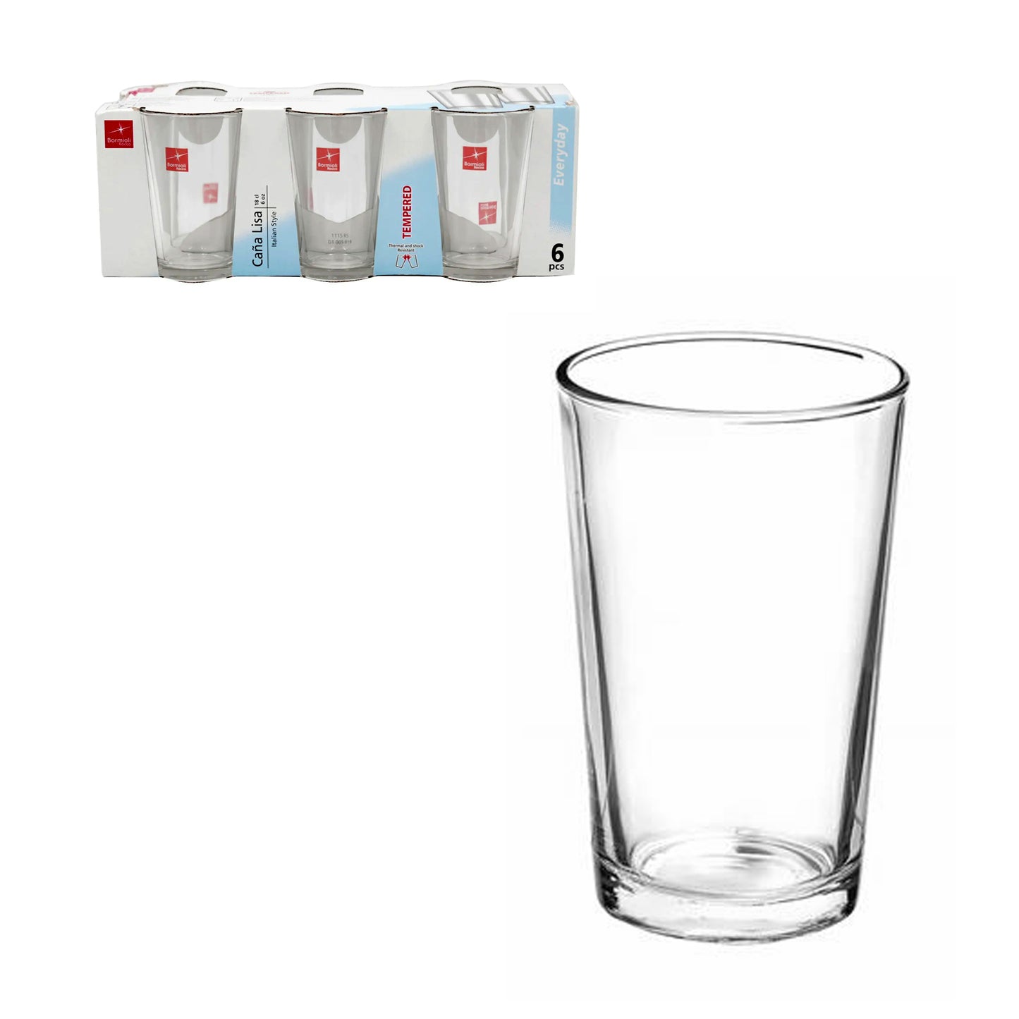 6pcs Cana Lisa Glass Tumbler 18cl